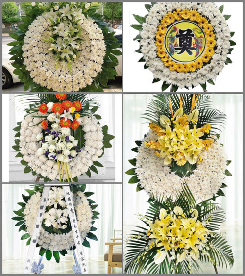 四川成都邛崃市高埂镇光明村花圈速递